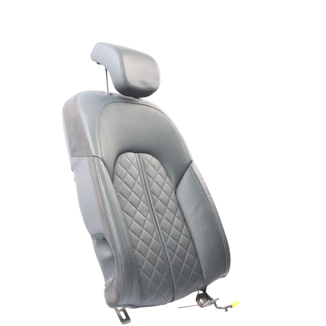 Audi A8 D4 Rear Seat Backrest Left N/S Seat Back Cover Leather Soul Black