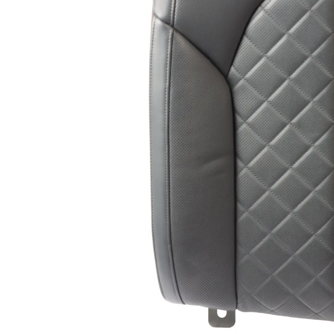 Audi A8 D4 Rear Seat Backrest Left N/S Seat Back Cover Leather Soul Black