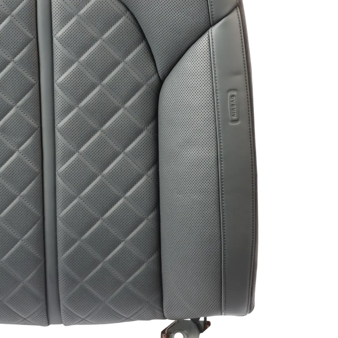 Audi A8 D4 Rear Seat Backrest Left N/S Seat Back Cover Leather Soul Black