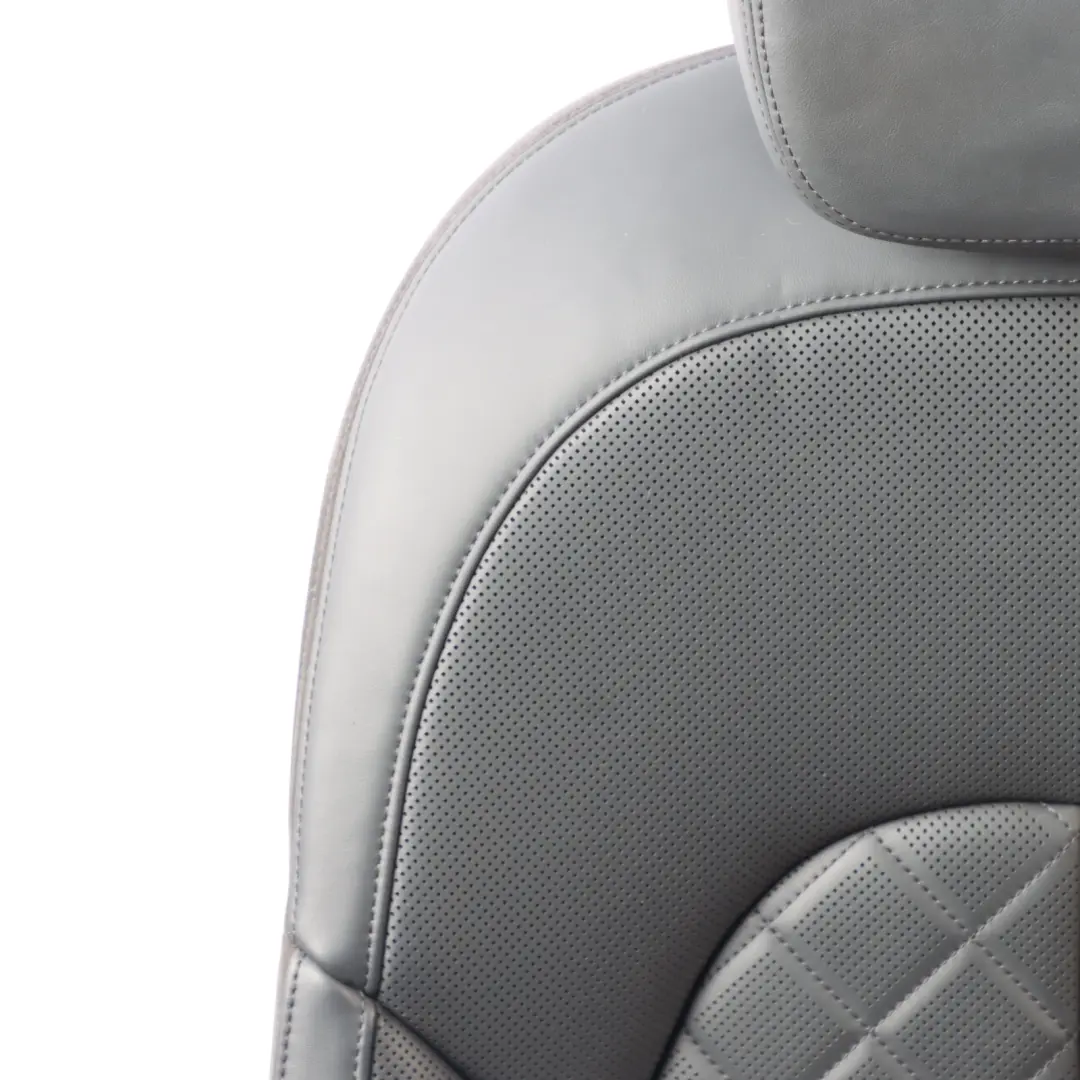 Audi A8 D4 Rear Seat Backrest Left N/S Seat Back Cover Leather Soul Black
