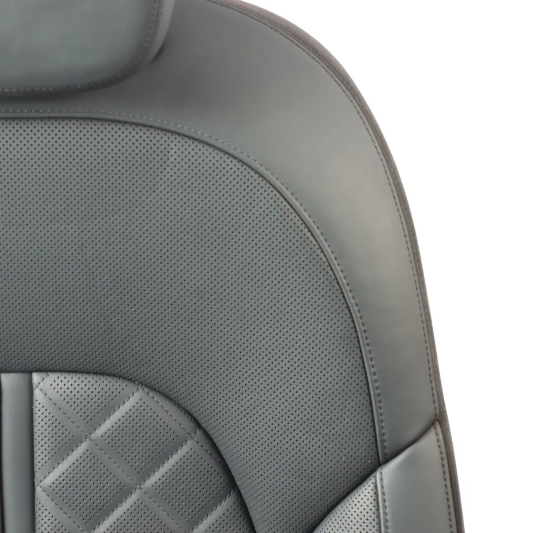 Audi A8 D4 Rear Seat Backrest Left N/S Seat Back Cover Leather Soul Black