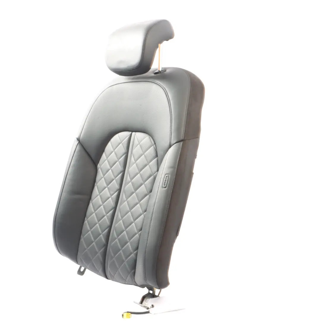 Audi A8 D4 Rear Seat Backrest Left N/S Seat Back Cover Leather Soul Black