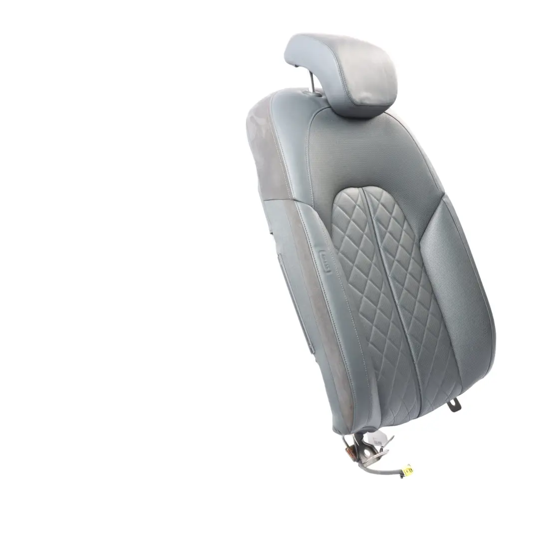 Audi A8 D4 Rear Seat Backrest Right O/S Seat Back Cover Leather Soul Black