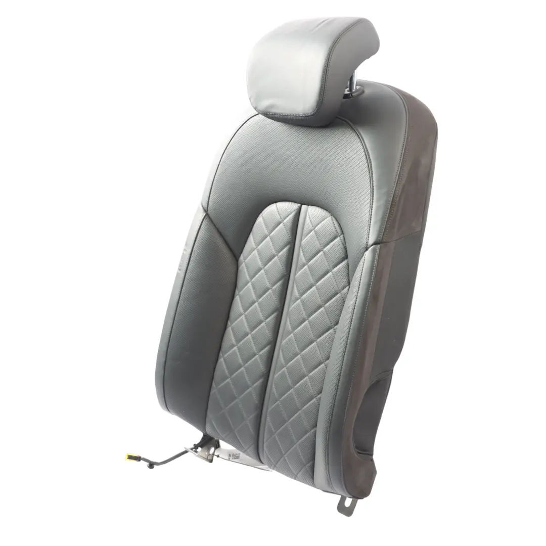 Audi A8 D4 Rear Seat Backrest Right O/S Seat Back Cover Leather Soul Black