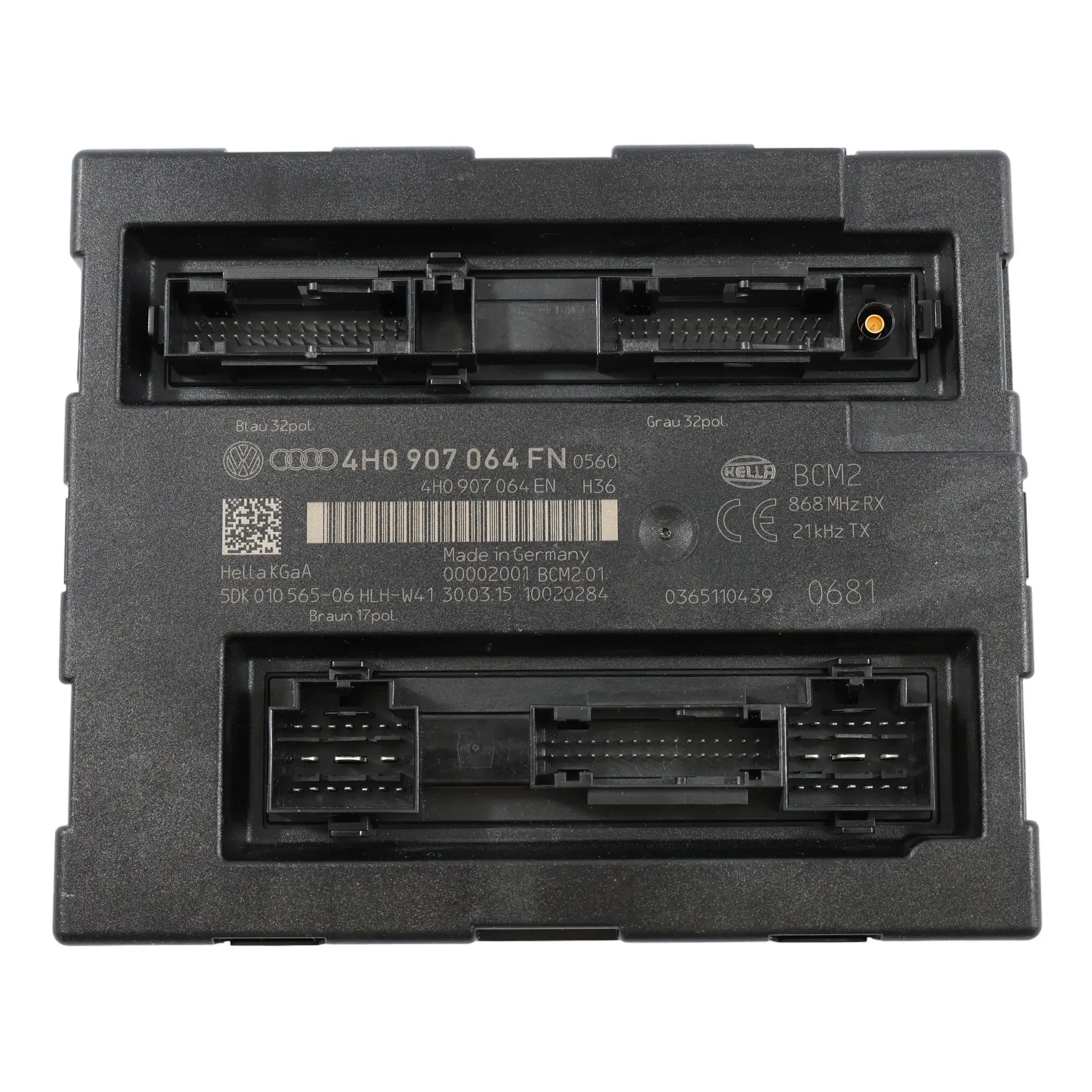 Audi A6 C7 Unidad De Control De La Carrocería Del Módulo Gateway ECU 4H0907064FN