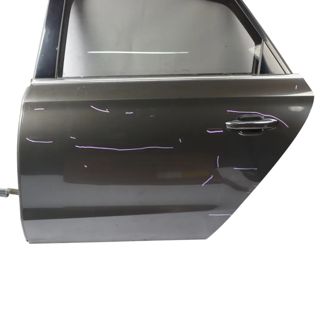 Audi A8 4H Door Rear Left N/S LWB Long Wheelbase Variant Oolong Grey - X7U 