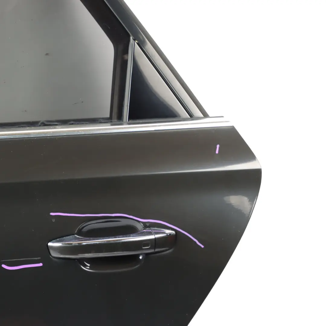Audi A8 4H Door Rear Left N/S LWB Long Wheelbase Variant Oolong Grey - X7U 