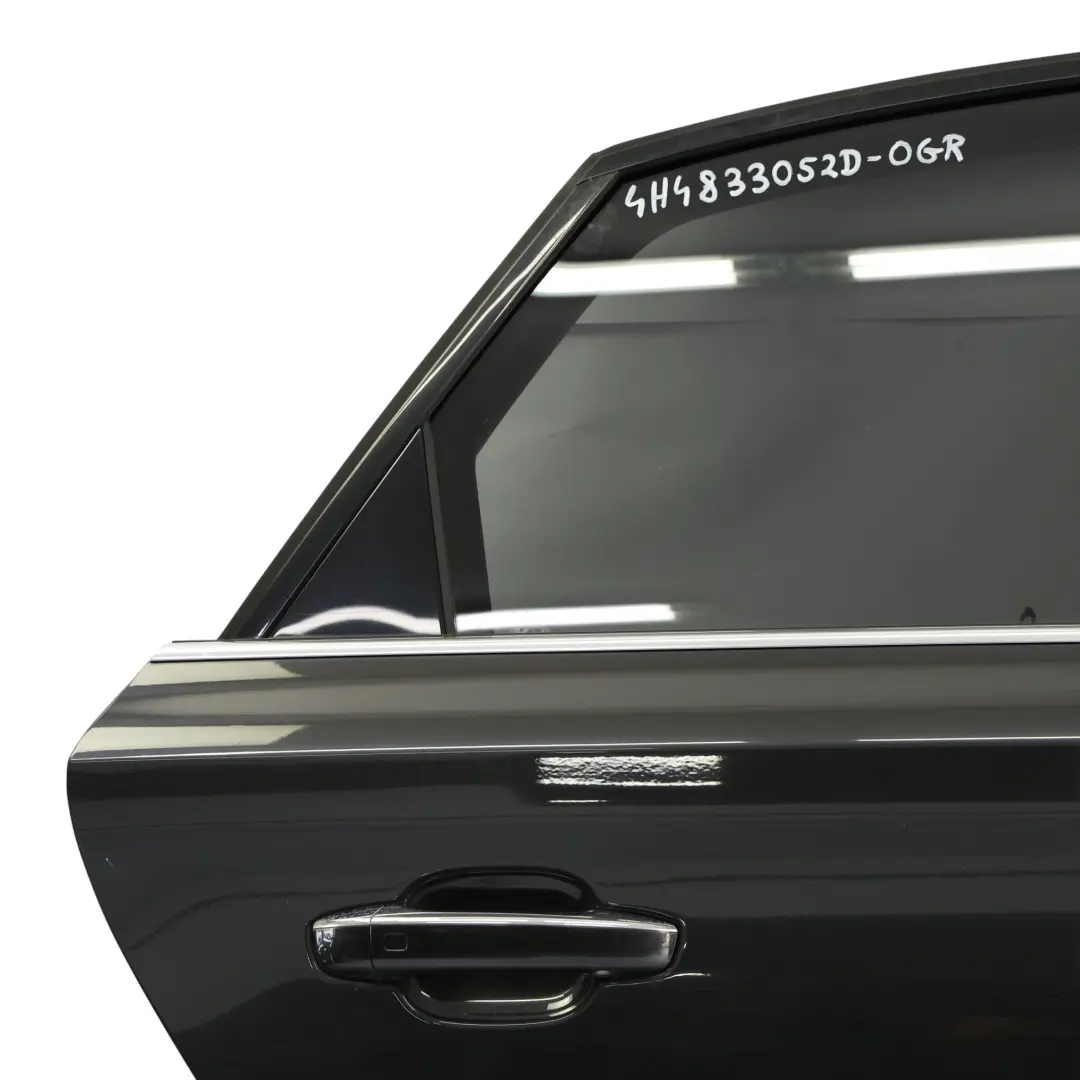 Audi A8 4H Door Rear Right O/S LWB Long Wheelbase Variant Oolong Grey - X7U 