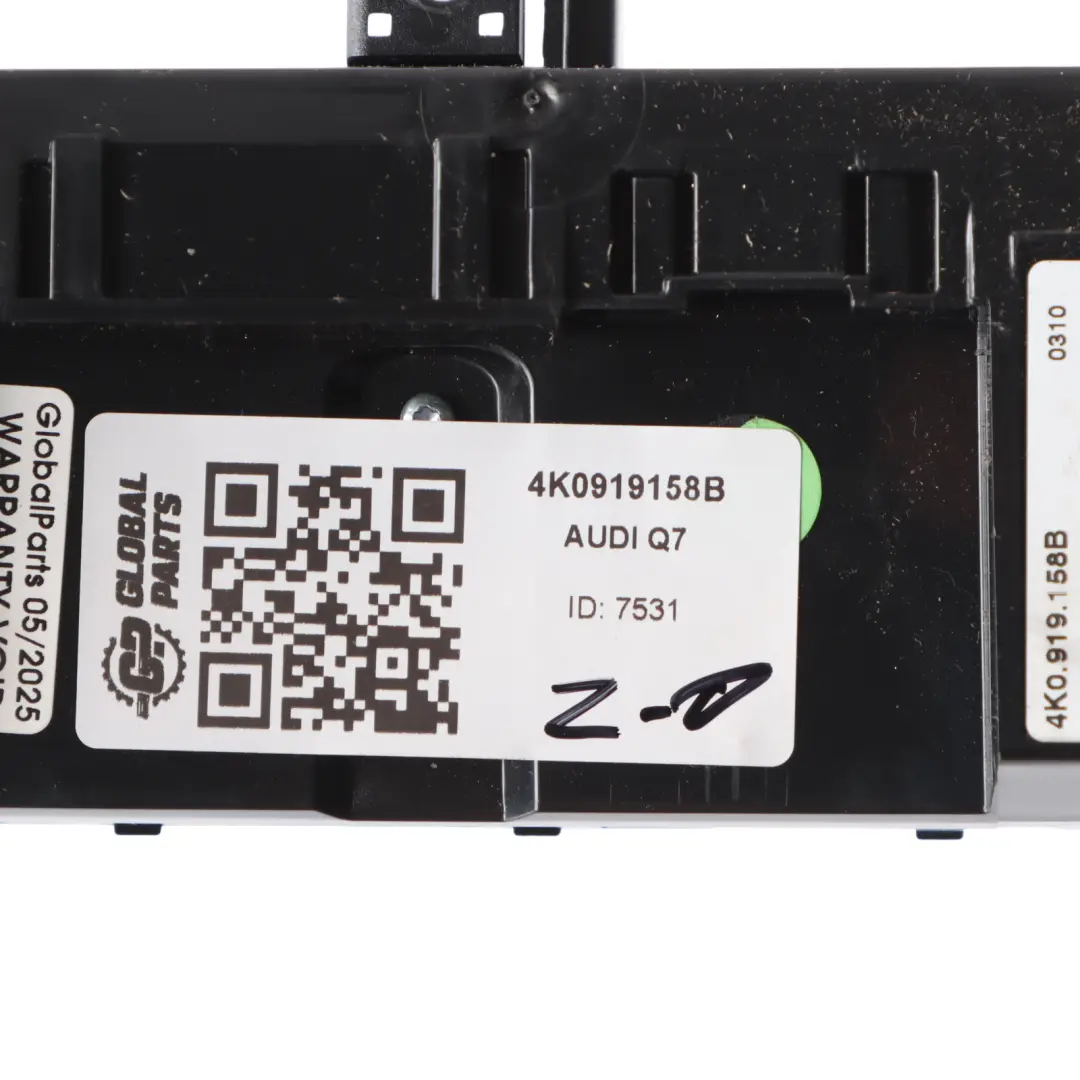 Audi Q7 4M A/C Air Condition Screen Display Regulator Switch Panel 4K0919158B