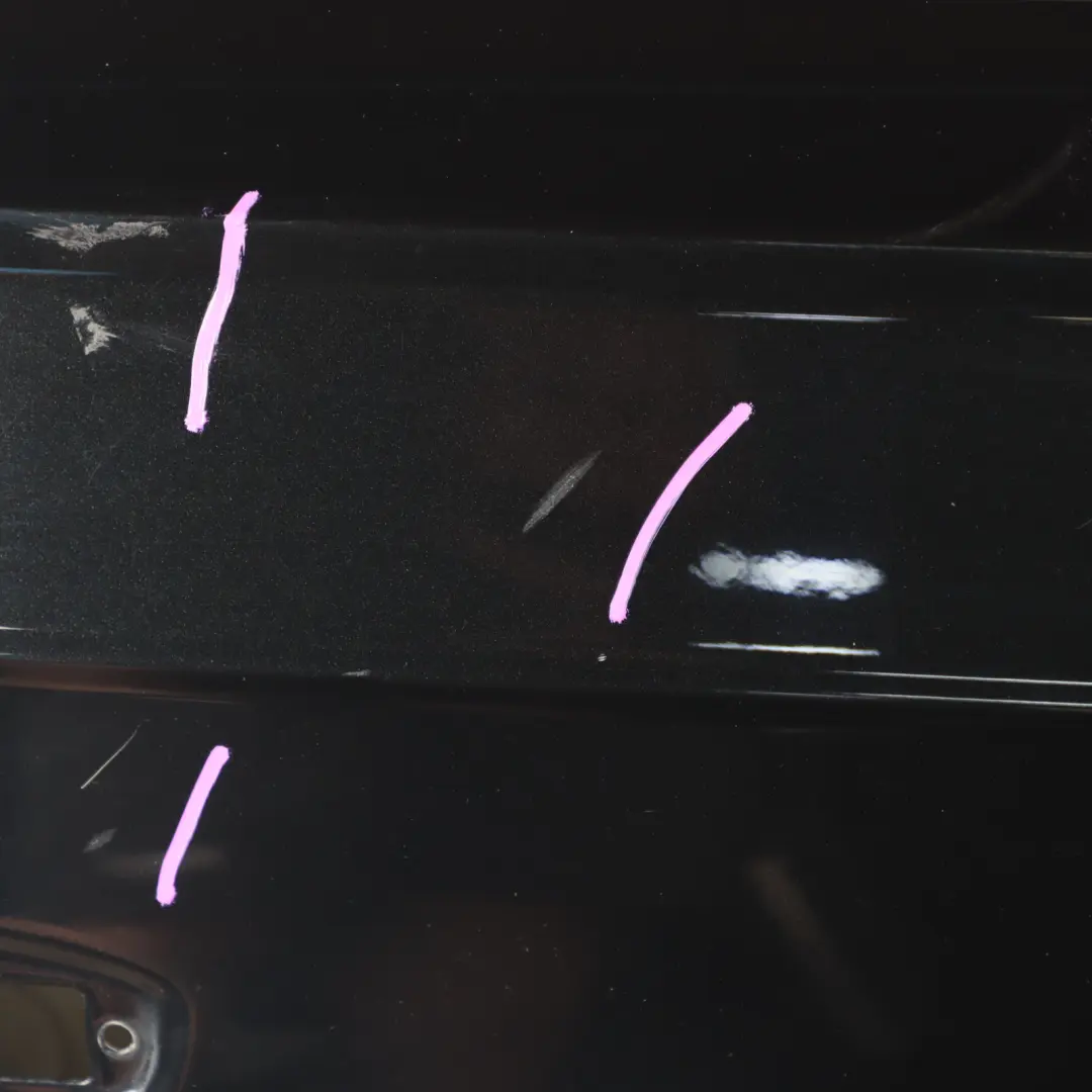 Audi Q7 4M Front Door Right O/S Covering Panel Mythical Black Metallic - Y9T