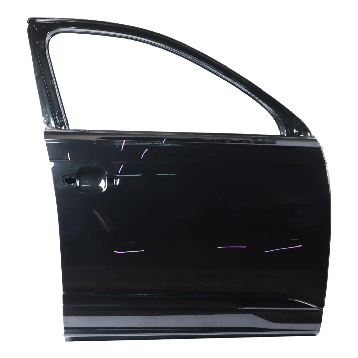 Audi Q7 4M Front Door Right O/S Covering Panel Mythical Black Metallic - Y9T