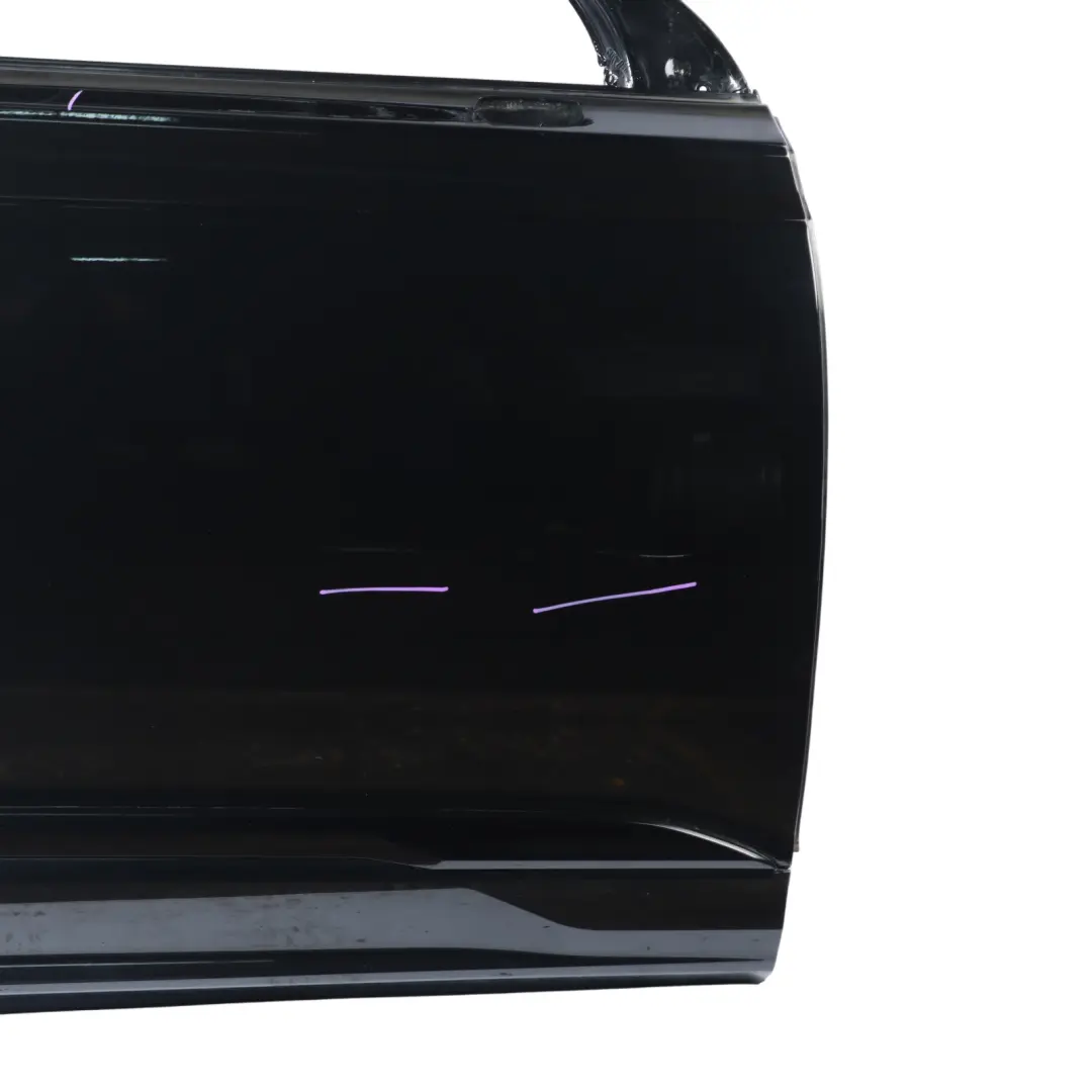 Audi Q7 4M Front Door Right O/S Covering Panel Mythical Black Metallic - Y9T