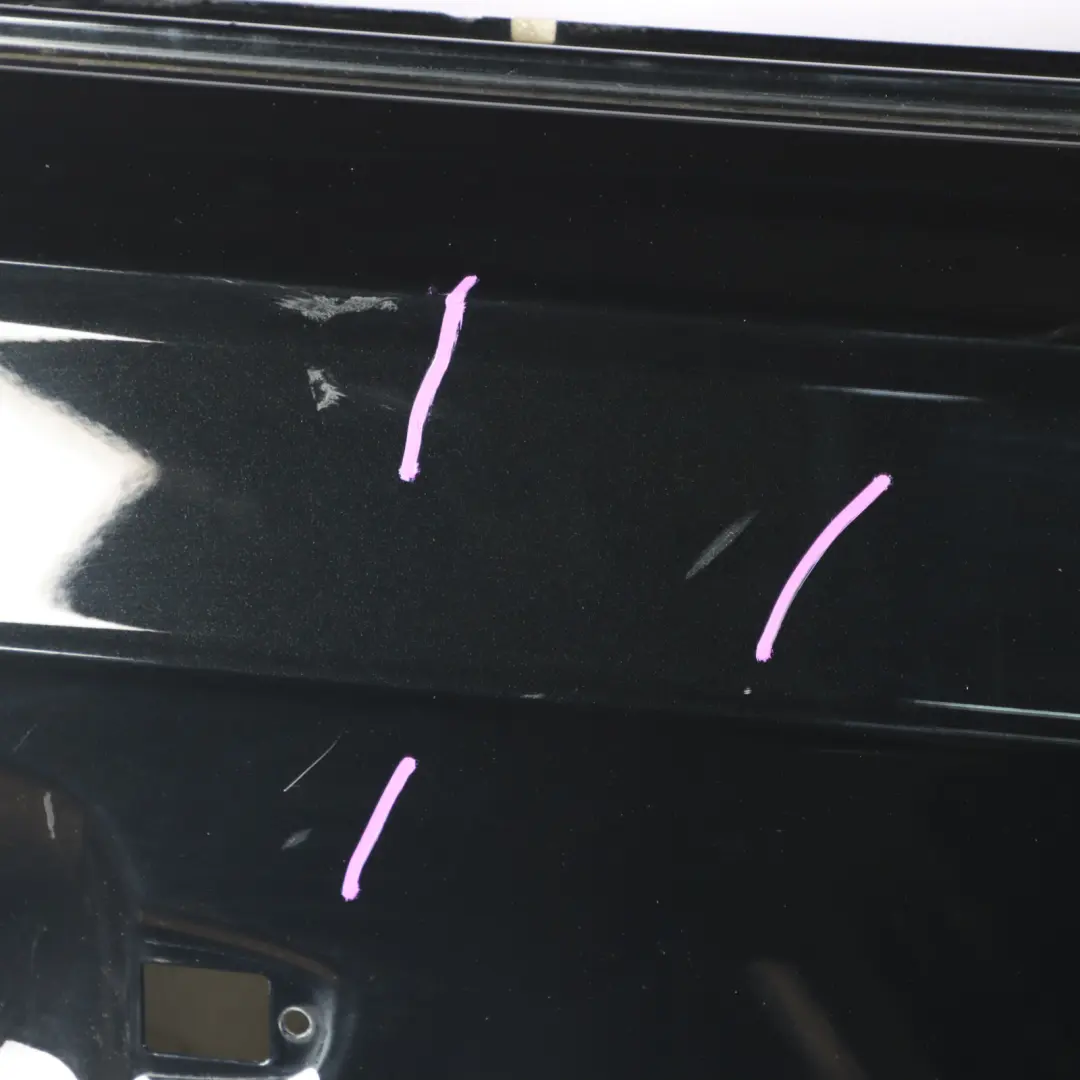 Audi Q7 4M Front Door Right O/S Covering Panel Mythical Black Metallic - Y9T