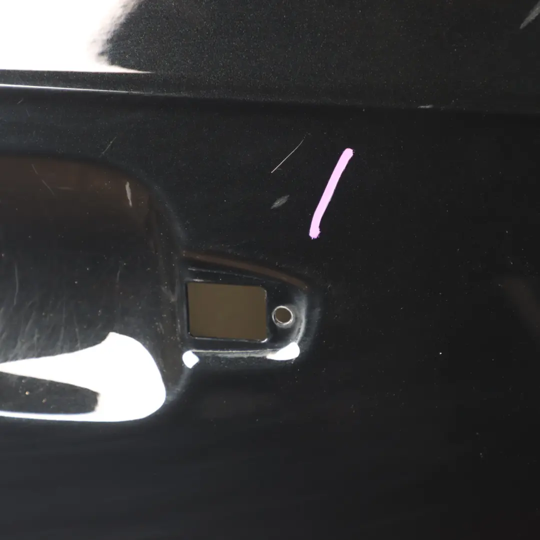 Audi Q7 4M Front Door Right O/S Covering Panel Mythical Black Metallic - Y9T