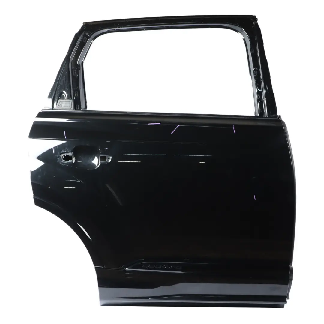 Audi Q7 4M Rear Door Right O/S Covering Panel Mythical Black Metallic - Y9T