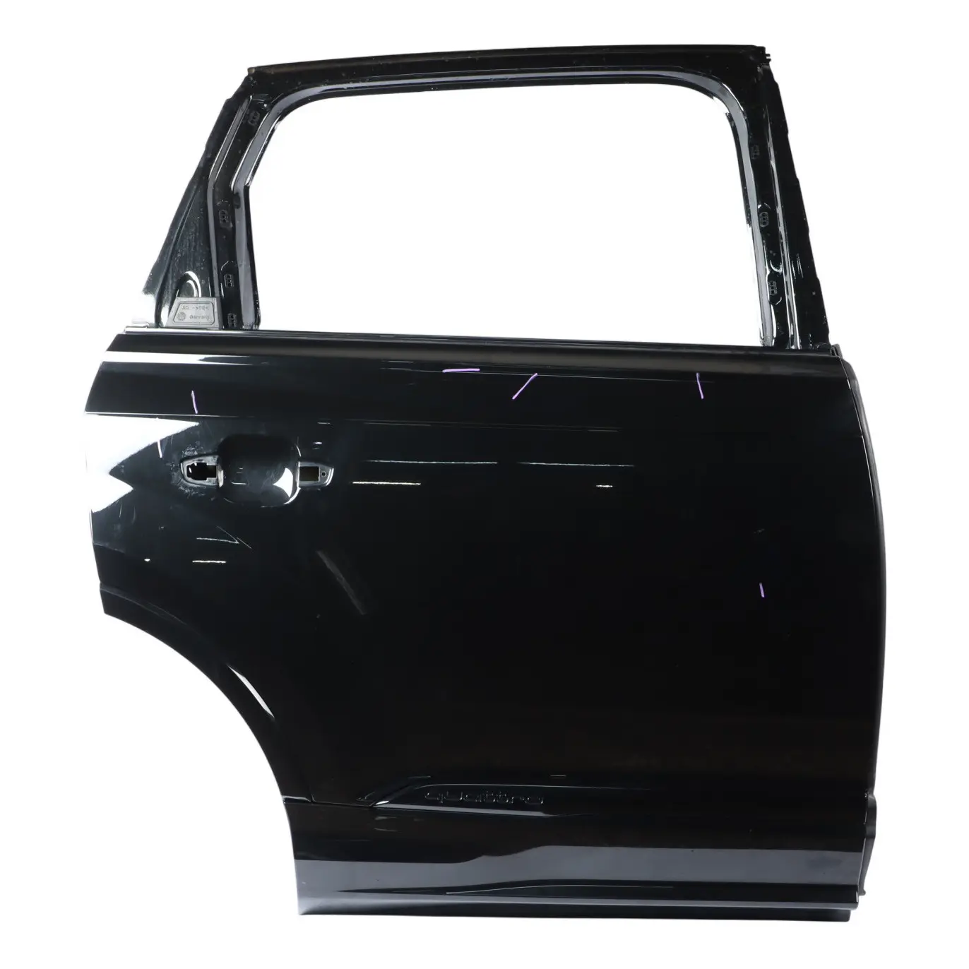 Audi Q7 4M Rear Door Right O/S Covering Panel Mythical Black Metallic - Y9T