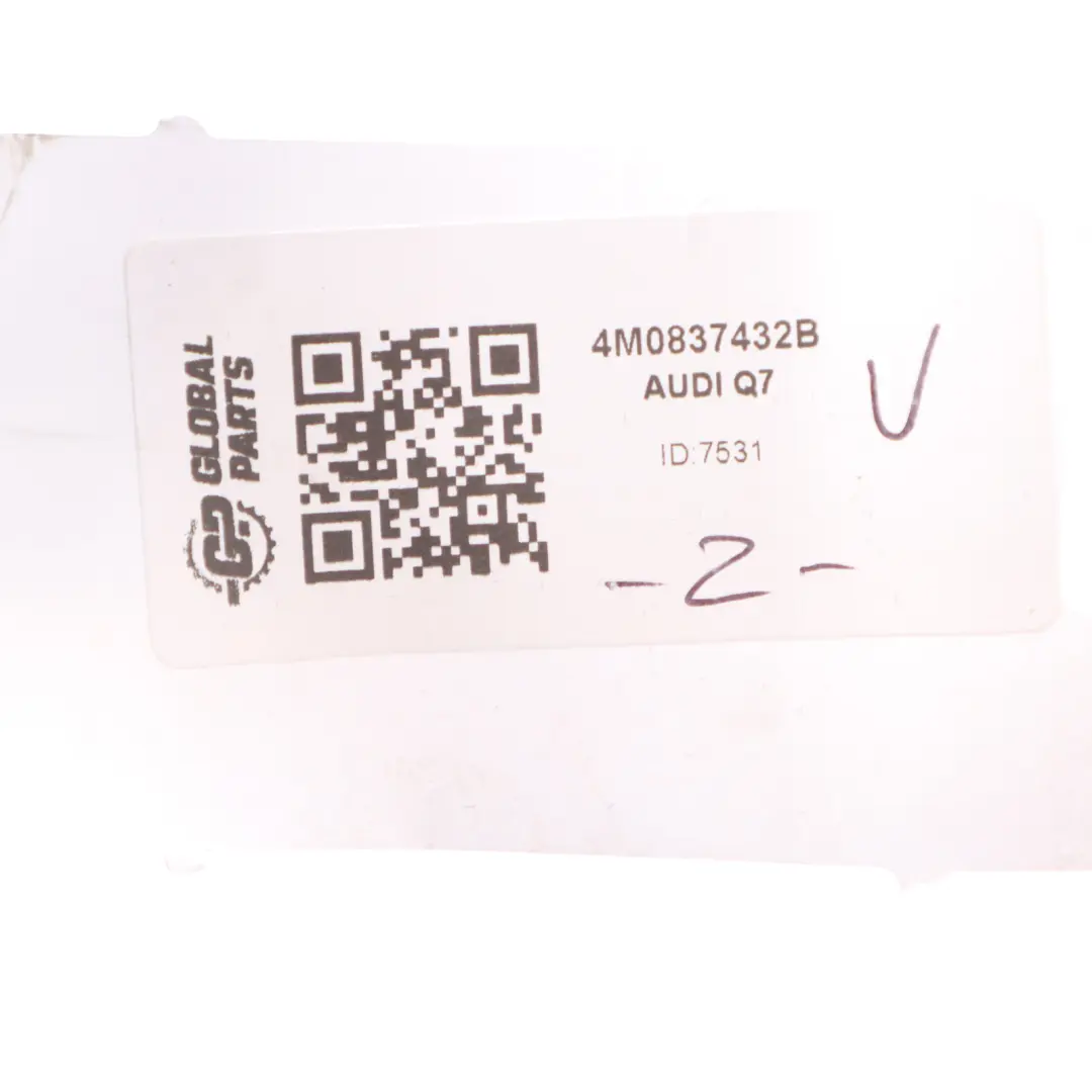 Audi Q7 4M Door Window Seal Front Right O/S Guide Frame Cover 4M0837432B