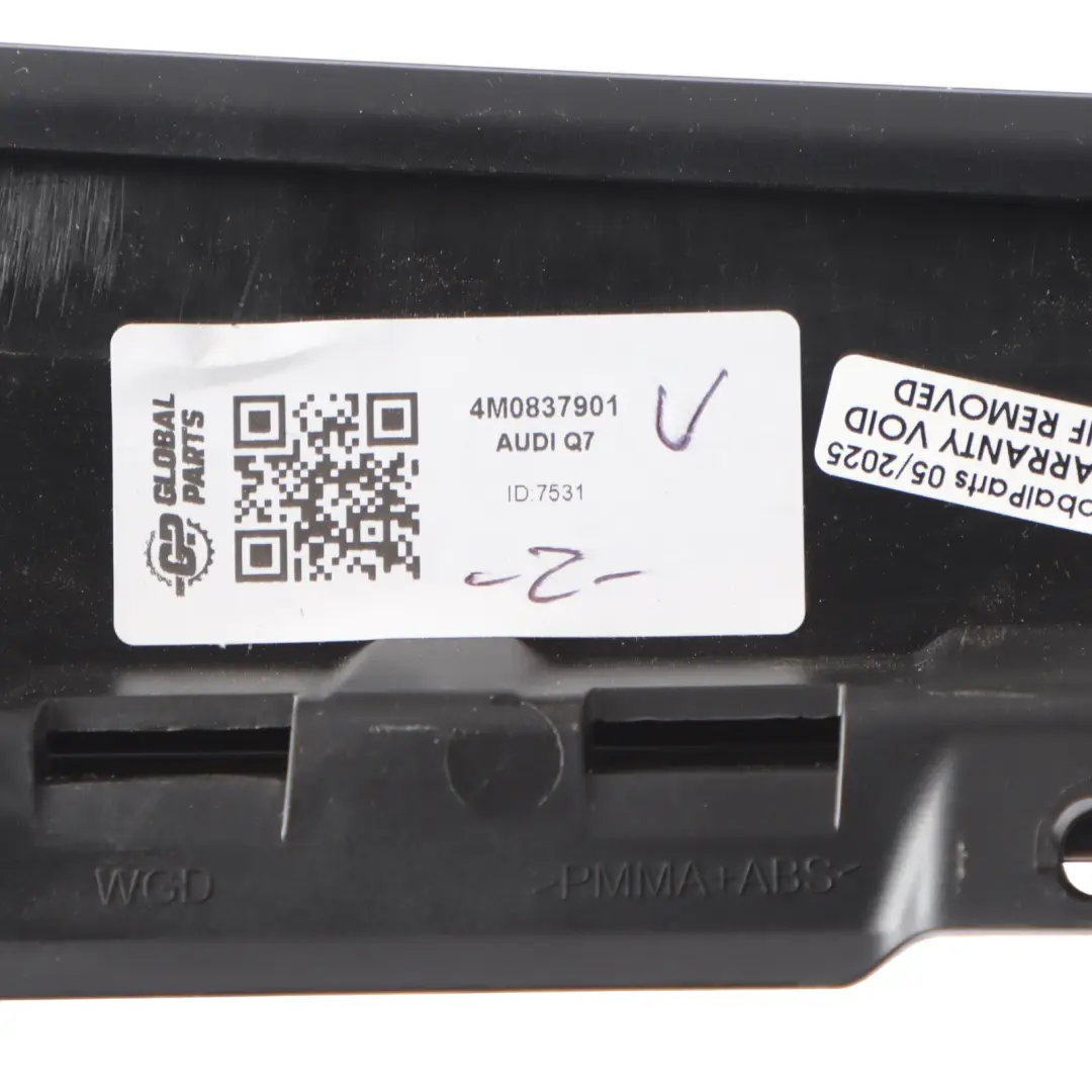 Audi Q7 4M Door Exterior Pillar Cover Panel Moulding Front Left N/S 4M0837901