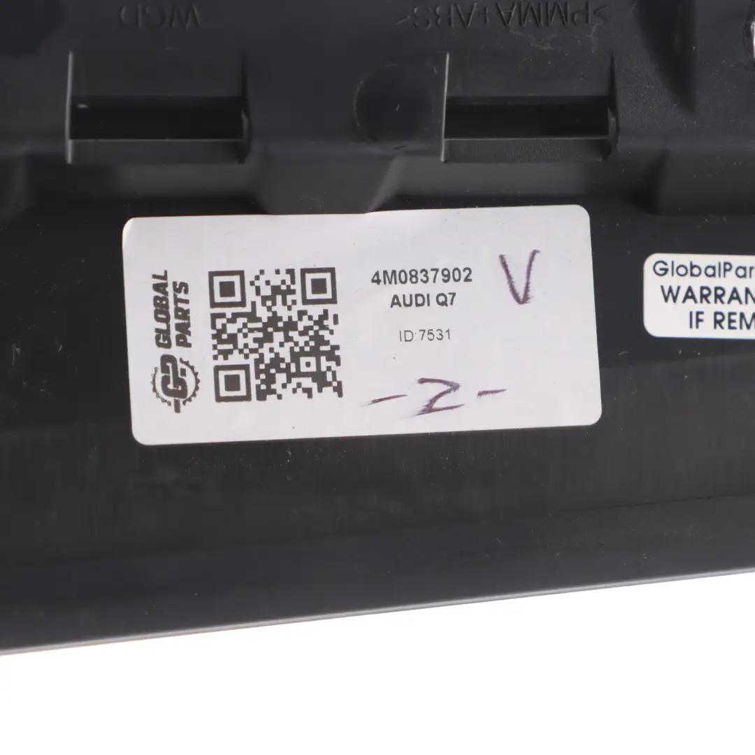 Audi Q7 4M Front Door B-Pillar Column Trim Panel Right O/S 4M0837902