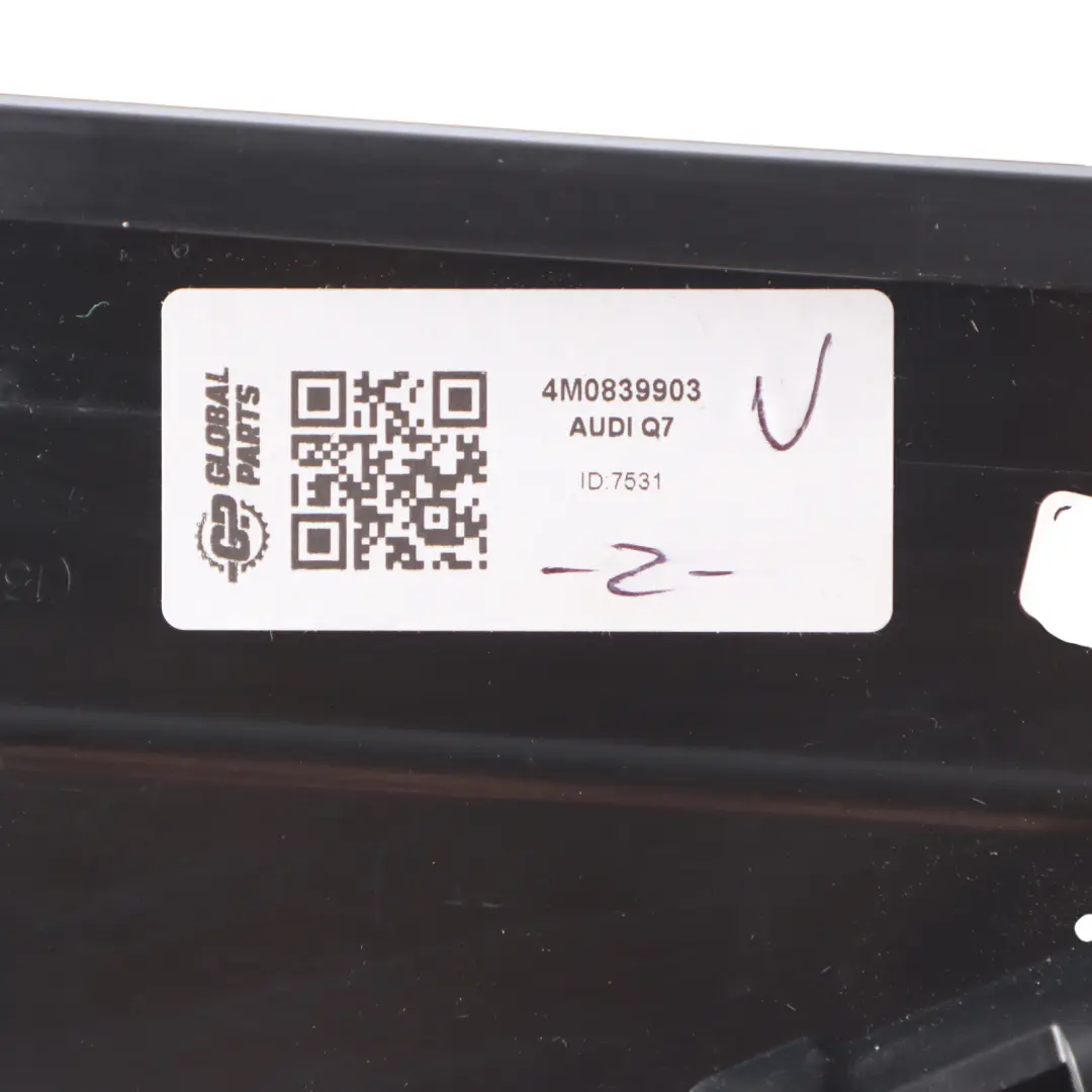 Audi Q7 4M Rear Door C-Pillar Column Strip Outer Trim Panel Left N/S 4M0839903