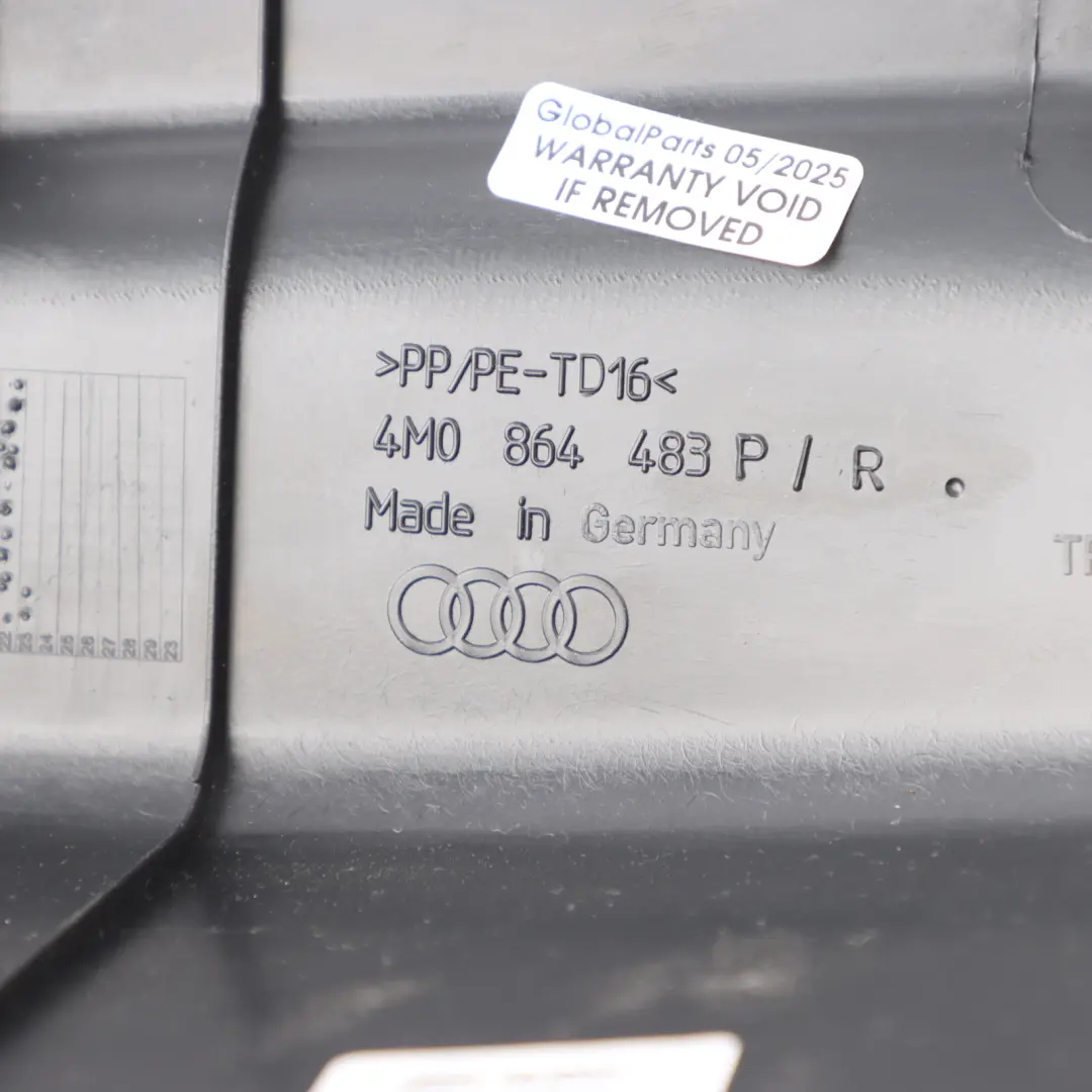 Audi Q7 4M Tailgate Trim Panel Rear Boot Trunk Interior Cover 4M0864483 Black