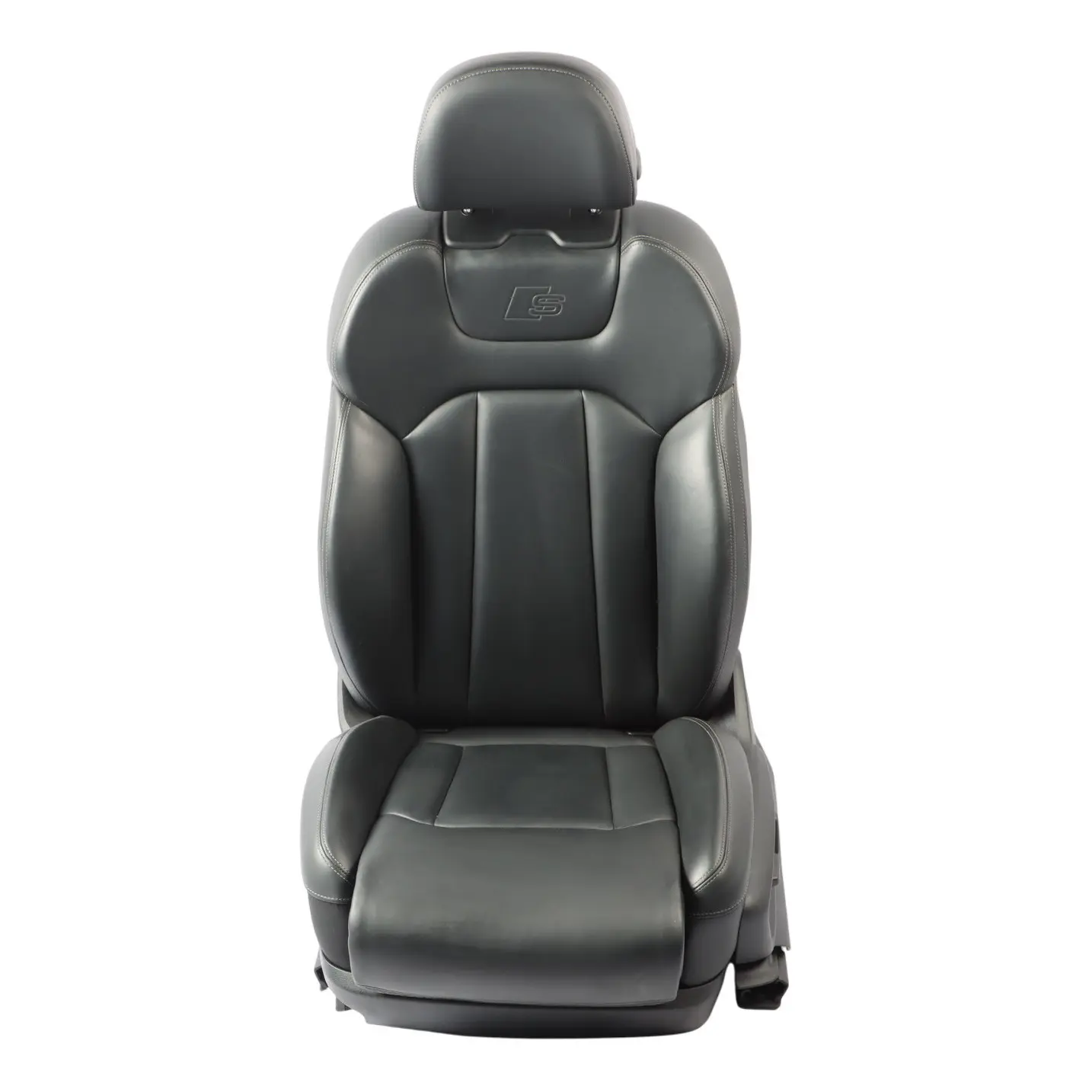 Audi Q7 4M Front Seat S-Line Interior Heated Electric Left N/S Leather Black