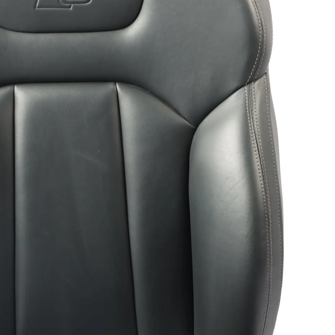 Audi Q7 4M Front Seat S-Line Interior Heated Electric Left N/S Leather Black