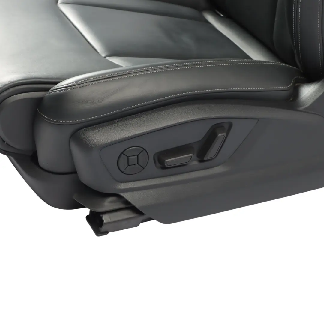 Audi Q7 4M Front Seat S-Line Interior Heated Electric Left N/S Leather Black