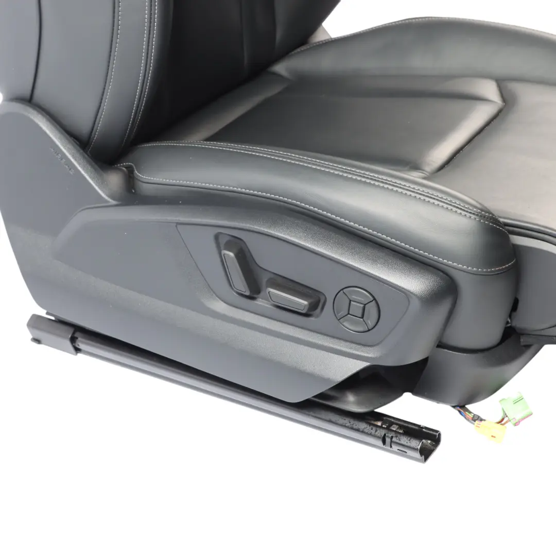 Audi Q7 4M Front Seat S-Line Interior Heated Electric Right O/S Leather Black