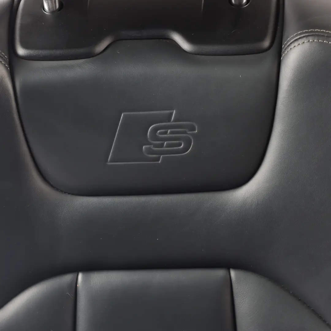 Audi Q7 4M Front Seat S-Line Interior Heated Electric Right O/S Leather Black