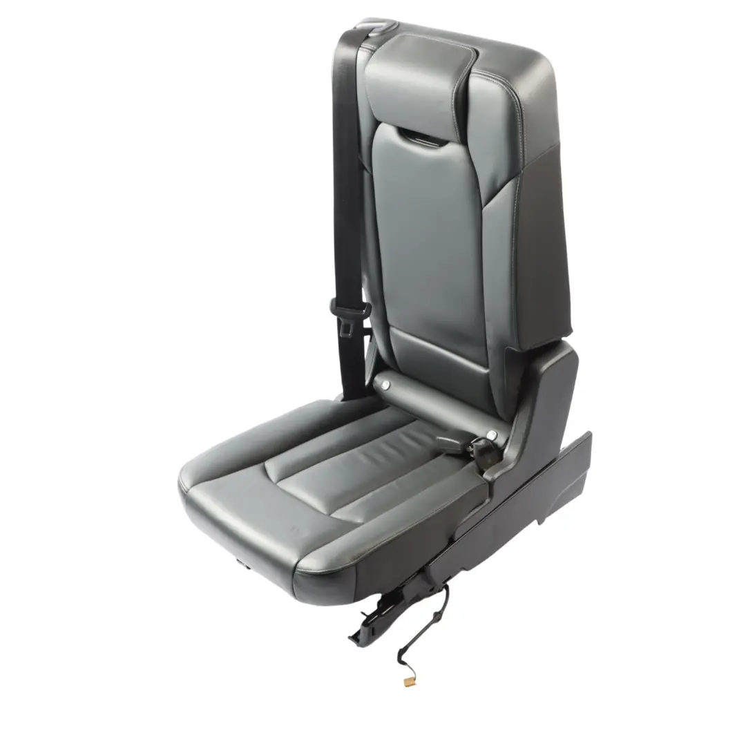 Audi Q7 4M Rear 2rd Middle Seat S-Line Folding Interior Leather Soul Black