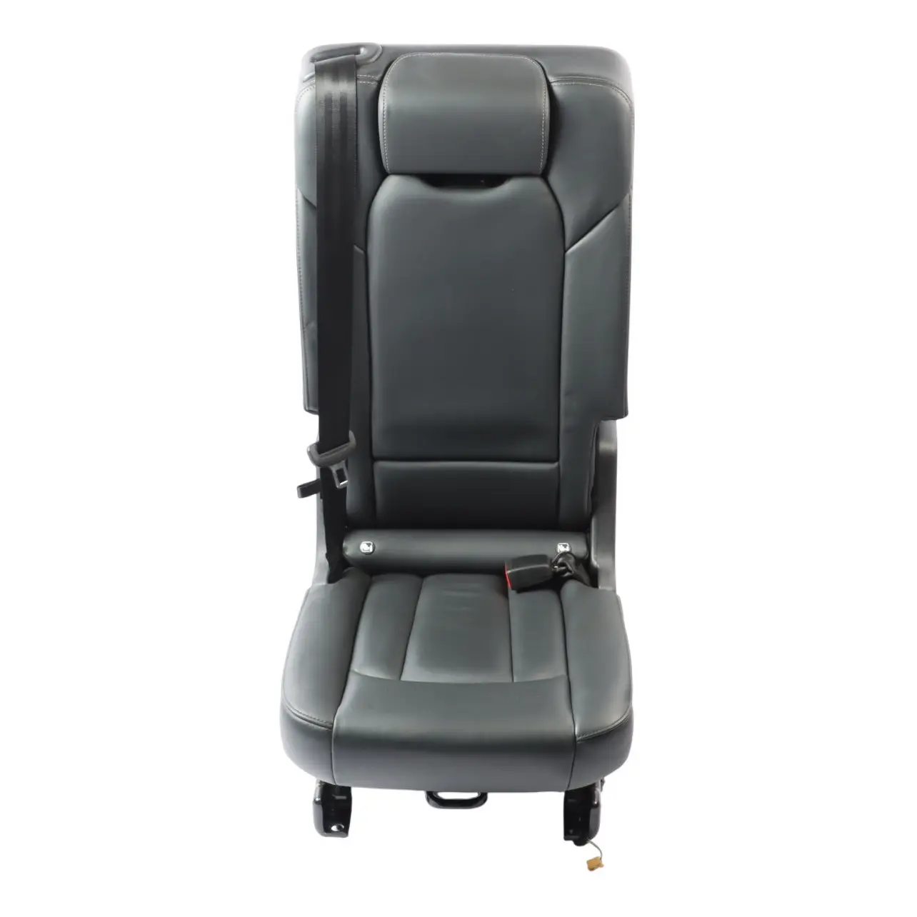 Audi Q7 4M Rear 2rd Middle Seat S-Line Folding Interior Leather Soul Black