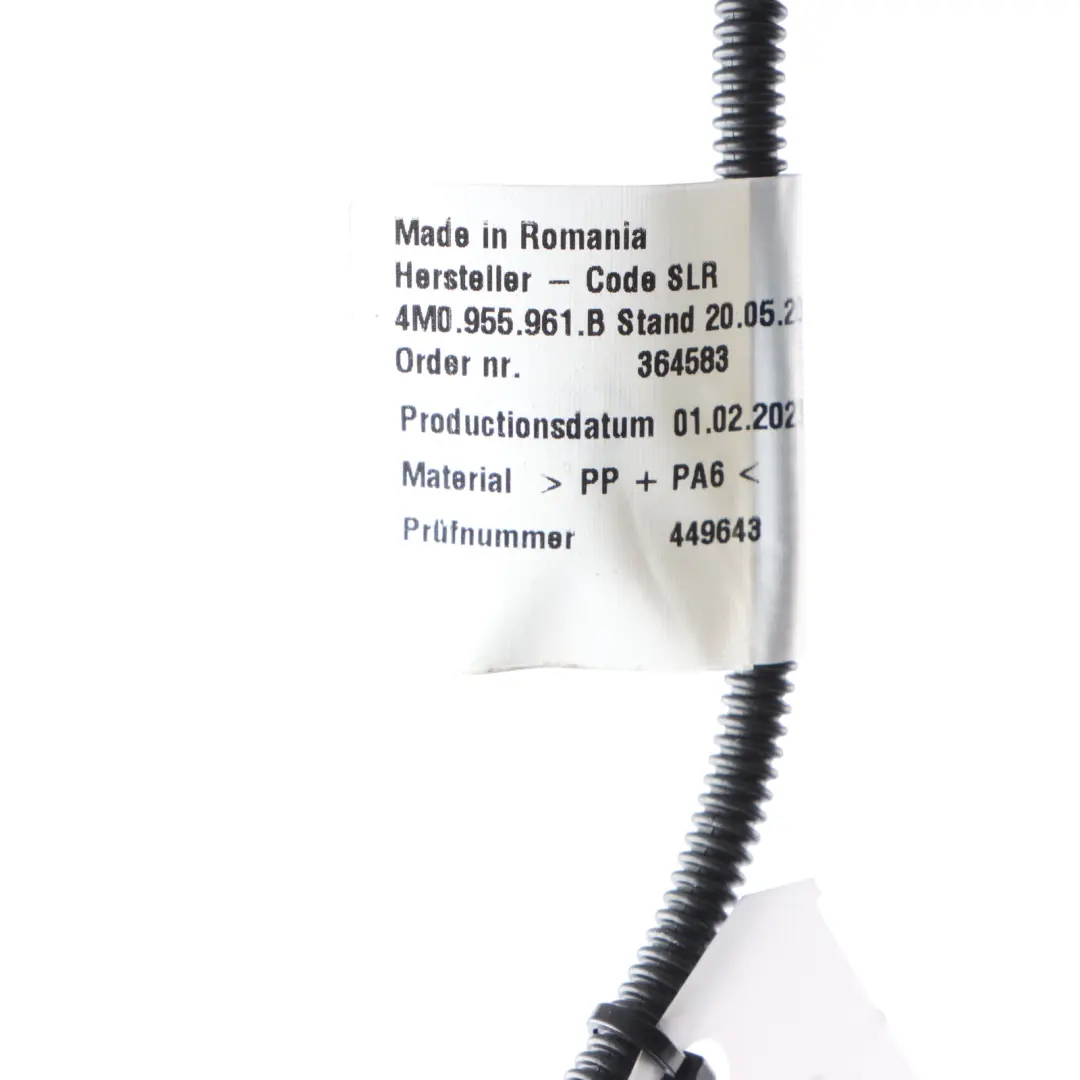 Audi Q7 4M Rear Windscreen Wiper Washer Liquid Line Tube Pipe Hose 4M0955961B