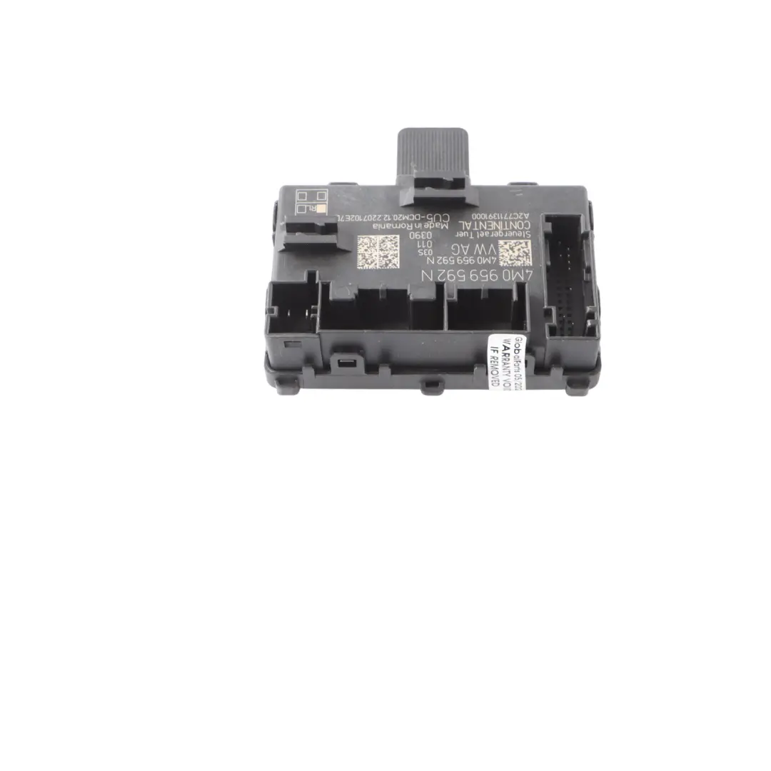 Audi Q7 4M Front Door Module Control Unit ECU Passenger Side 4M0959592N