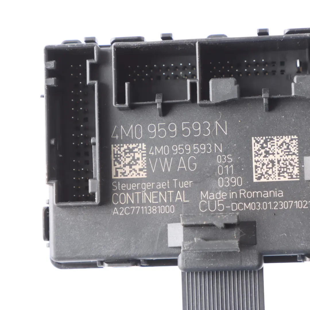 Audi Q7 4M Front Door Control Module Unit ECU Driver's Side 4M0959593N