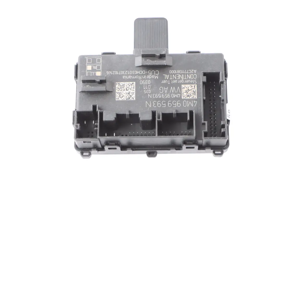 Audi Q7 4M Front Door Control Module Unit ECU Driver's Side 4M0959593N