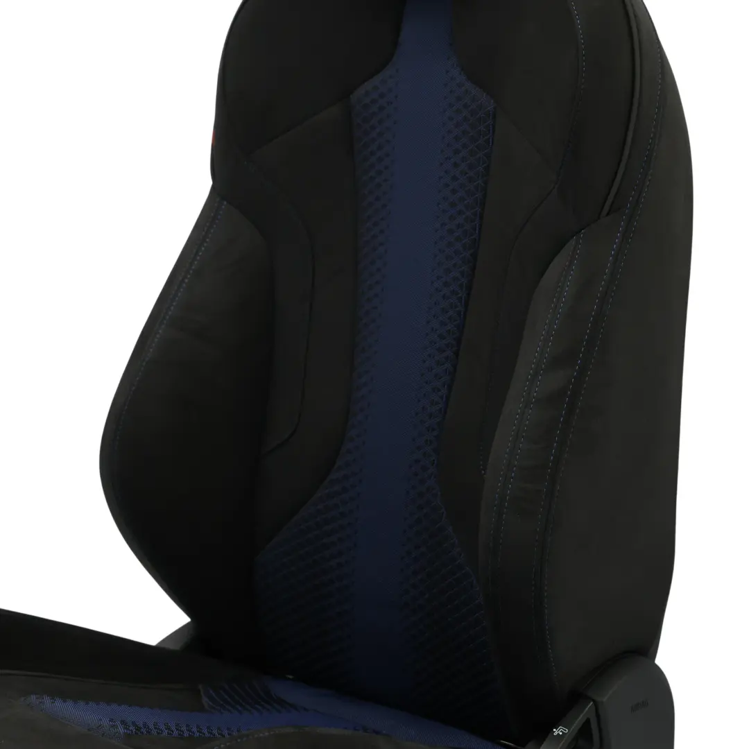 BMW F40 M Sport Seat Front Left N/S Interior Heated Trigon Alcantara Black 