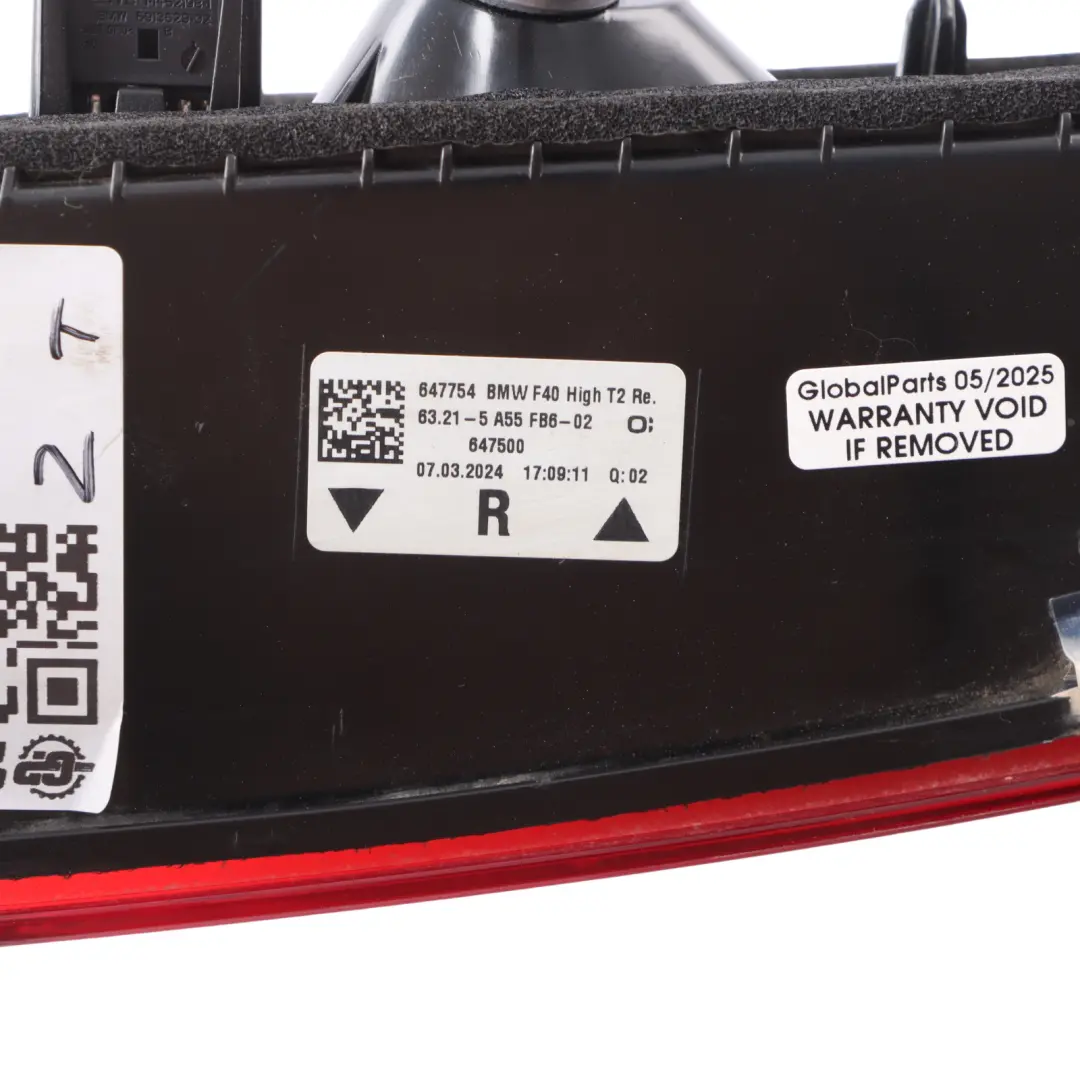 BMW F40 Rear Light In Trunk Lid Inner Right O/S 5A55FB6
