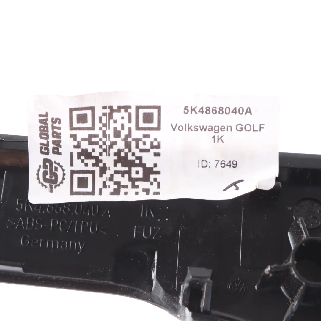 Volkswagen Golf Mk5 Interior Front Door Handle Grab Trim Right O/S 5K4868040A