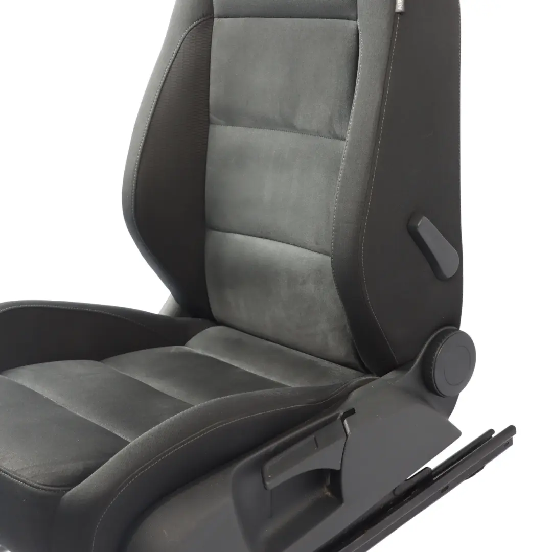 VW Volkswagen Golf Mk6 Front Seat Interior Cloth Fabric Titan Black Left N/S