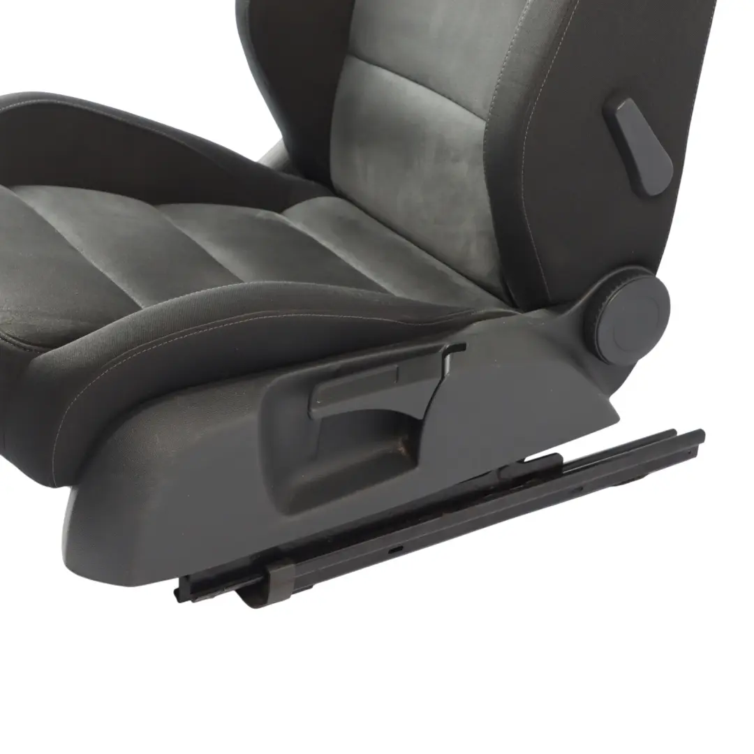 VW Volkswagen Golf Mk6 Front Seat Interior Cloth Fabric Titan Black Left N/S
