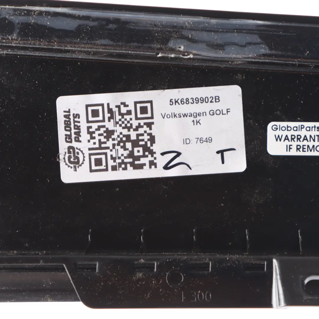 Volkswagen Golf Mk6 Pillar B Exterior Door Trim Rear Right O/S Cover 5K6839902B