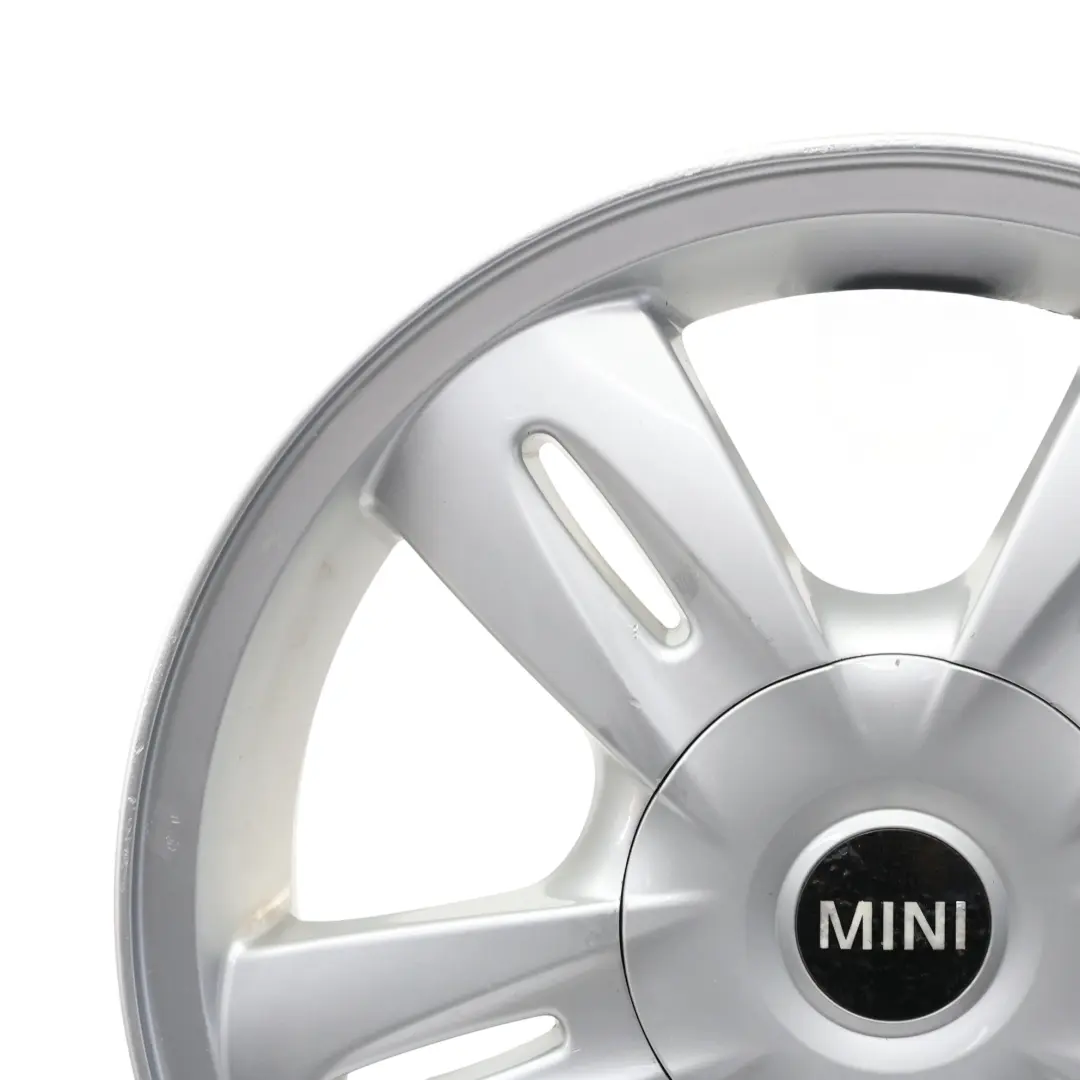Mini One R50 R52 Silver Wheel Alloy Rim 15" 5,5J ET:45 Star Rocket 93 6763295