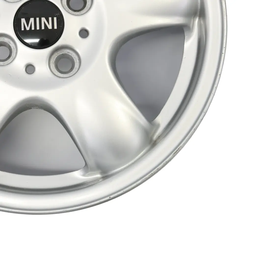 Mini Cooper One R50 R55 R56 Silver Wheel Alloy Rim 15" 5-Start Spooler 100