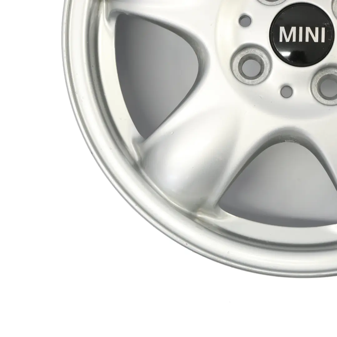 Mini Cooper One R50 R55 R56 Silver Wheel Alloy Rim 15" 5-Start Spooler 100