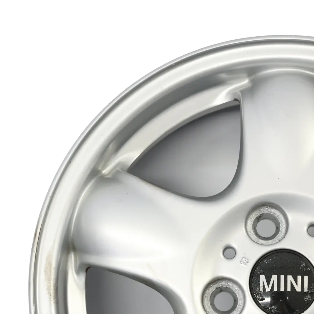 Mini Cooper R50 R56 AlluMini o Cerchione IN Lega Argento 15 " 5 Stella Spooler