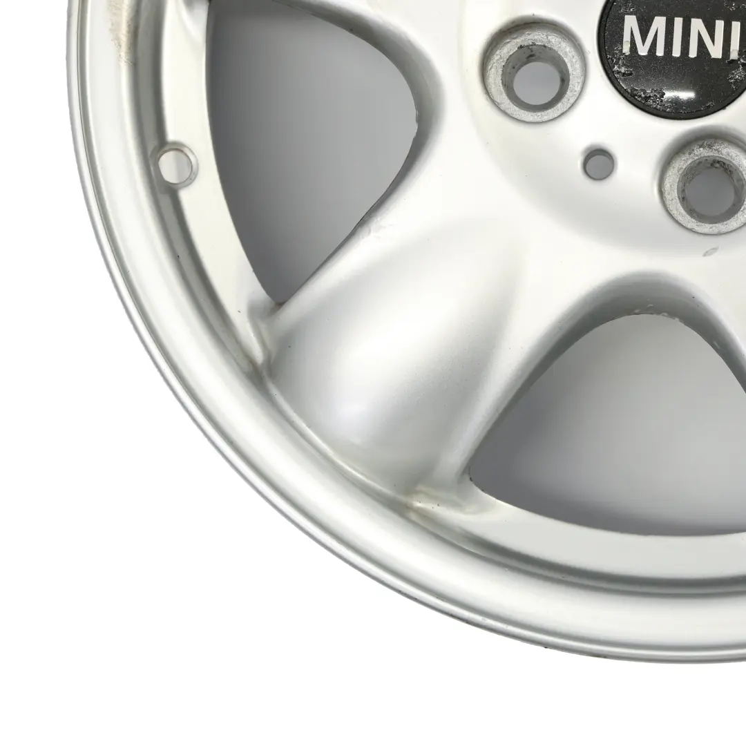 Mini Cooper R50 R56 AlluMini o Cerchione IN Lega Argento 15 " 5 Stella Spooler