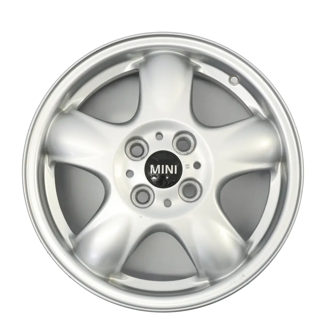 Mini Cooper One R50 R55 R56 Silver Wheel Alloy Rim 15" 5,5J 5-Start Spooler 100