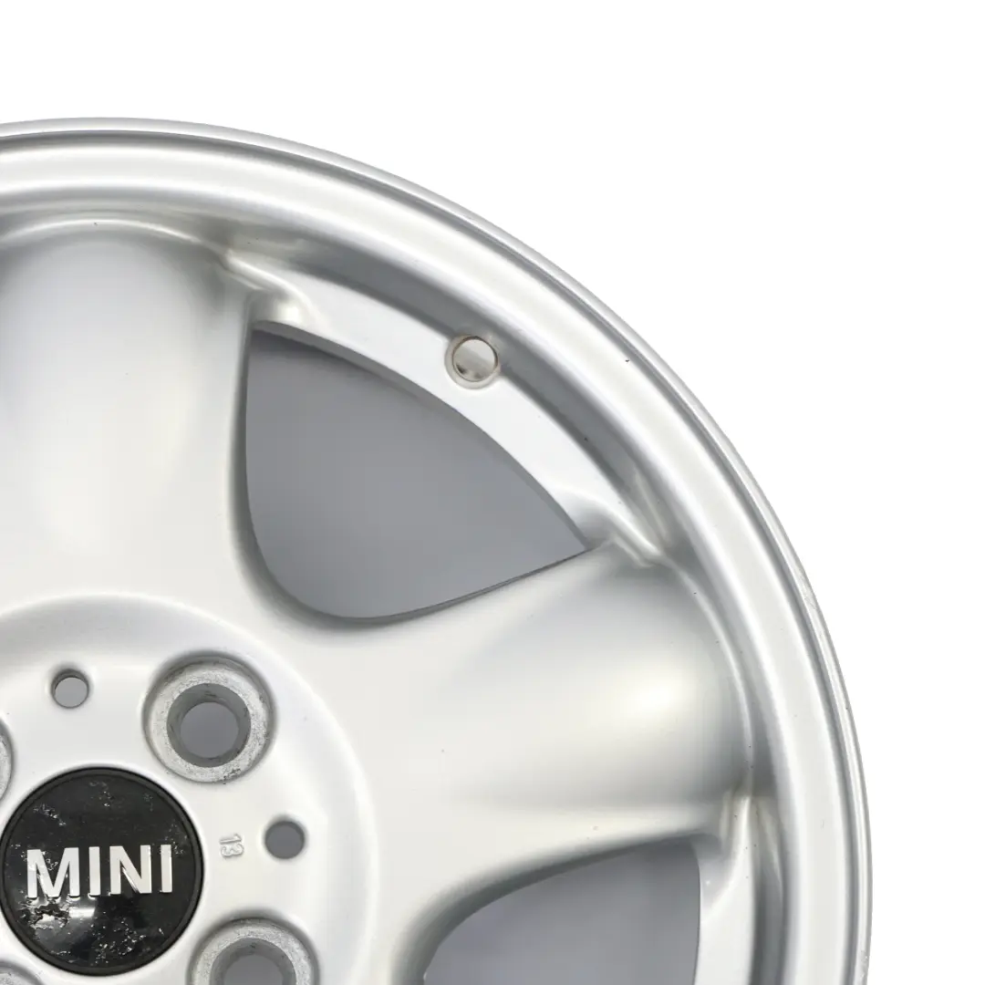 Mini Cooper One R50 R55 R56 Silver Wheel Alloy Rim 15" 5,5J 5-Start Spooler 100