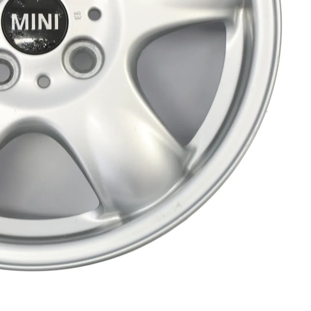 Mini Cooper One R50 R55 R56 Silver Wheel Alloy Rim 15" 5,5J 5-Start Spooler 100